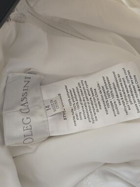 Oleg Cassini Elegant Ivory Bridal Gown